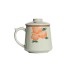 Hand-Painted Persimmon Tea Cup Tea Water Separator with Lid Mug