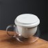 Hand-Painted Landscape Tea Cup Tea Water Separator Glass