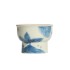 Blue and White Landscape Vegetable Ash Ceramic Tea Cup