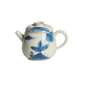 Retro Teapot Ceramic Blue and White Underglaze Color Brewing Teapot