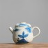 Retro Teapot Ceramic Blue and White Underglaze Color Brewing Teapot