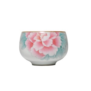 Jingdezhen Hand-painted Peony Tea Cup