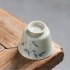 Vegetable Ash Hand-painted Bamboo Tea Cup