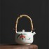 Hand-painted Lychee Ceramic Teapot