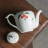 Hand-painted Lychee Ceramic Teapot