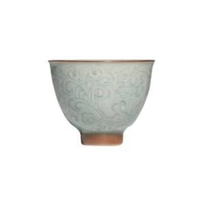 Relief Ice Crack Antique Celadon Tea Cup