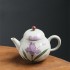 Hand-painted Iris Teapot