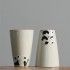 Set of 2 Hand-painted Panda Sniffing Scent Small Tea Cups