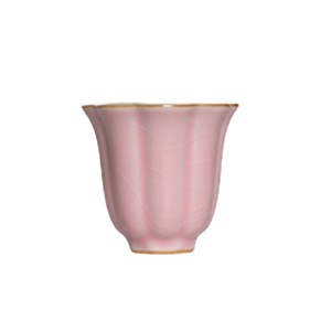 Pink Celadon Ice Crackle Glazed Tea Cup