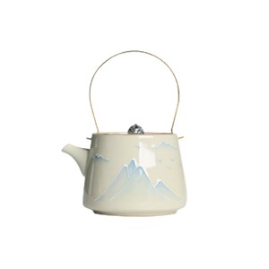 Retro Teapot with Lid Beam