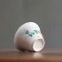 White Porcelain Hand-painted Pomegranate Ceramic Lid Bowl