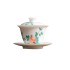 White Porcelain Hand-painted Pomegranate Ceramic Lid Bowl