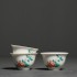 White Porcelain Pure Hand-painted Pomegranate Gongfu Tea Cup