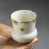 Hand-painted Osmanthus Vegetable Ash Tea Leaf Container