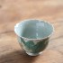 Hand-painted Banana Leaf Ice Crack Ceramic Tea Cup