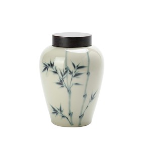 Vegetable Ash Ceramic Tea Canister