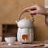 Soda Glaze Small Lid-lifting Kettle Tea Pot with Tea Stove