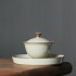 Relief Lotus Flower Lid Bowl Tea Cup