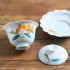 Hand-painted Loquat Celadon Three Talent Lid Bowl