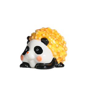 Hand-painted Underglaze Panda Small Figurine Tea Pet