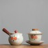 Hand-painted Persimmon Tea Set