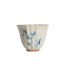 Hand-painted Lotus Flower Vegetable Ash Tea Cup Set