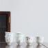 Hand-painted White Porcelain Small Tea Cup Set