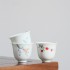 Hand-painted White Porcelain Small Tea Cup Set