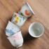 Hand-painted Persimmon Small Tea Cup Set