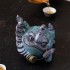 Wealth-Attracting Ceramic Three-Legged Golden Toad Ornament