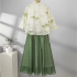 New Traditional Chinese-style Short-sleeve Shirt and Skirt Set