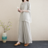 Cotton Linen Yoga Wear Summer Zen Meditation Ensemble