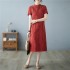 Retro-style Modified Cheongsam Jacquard Slim-fit Dress