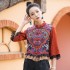 Chinese Ethnic Style Heavy Industry Embroidery Splicing Short Coat