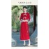 Chinese style thickened plush top and skirt set