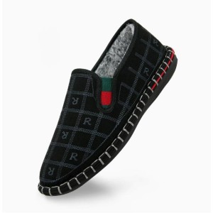 Men's Winter Chinese Style Embroidered Cloth Shoes - New Trendy Design