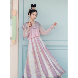 Tang-Style Waist-Length Women's Hanfu – Everyday Modified Tang Skirt