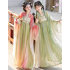 Tang-style embroidered front-opening short blouse with Hanfu elements and a Qixiong skirt for daily wear