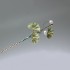 Intangible Cultural Heritage Spinning Velvet Flower Hairpin Ginkgo Hair Accessories