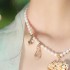 Long life lock soft neckline collar, Ming made Tang style pearl necklace