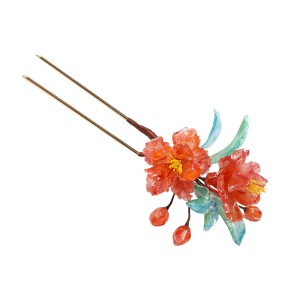 Pomegranate Flower Hairpin Ancient Style Hairpin Step Shake