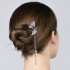 Whispering Valley Butterfly Hairpin - Handcrafted Braided Butterfly with Crystal Beads for Intricate Updos