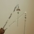 2 Chinese style fan tassel hairpins