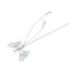 Whispering Valley Butterfly Hairpin - Handcrafted Braided Butterfly with Crystal Beads for Intricate Updos