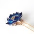 Intangible Cultural Heritage Velvet Flower Hairpin - Hair Accessory with Hanfu and Qipao-inspired Tassel Embellishments