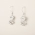 Chinese style national style safety lock pure silver earrings