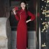 Chinese style Chinese style dress, retro thickened plush cheongsam