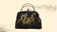 Ethnic Jacquard Dragon Handbag - Handwoven Elegance