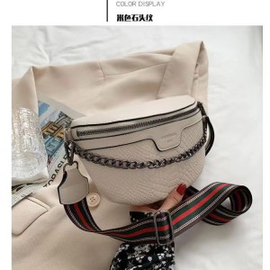 Versatile Waist Bag Fashion Embossed Shoulder Crossbody Bag