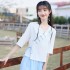 Chinese Hanfu and Tang Suit Set - Low Collar Improved Top with Traditional Chinese Pants
